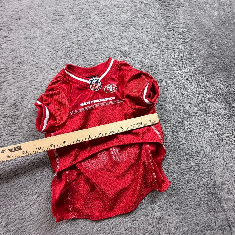 Pets First NFL San Francisco 49ers Dog Jersey #00 Red Mesh Pet M - Picture 6 of 6